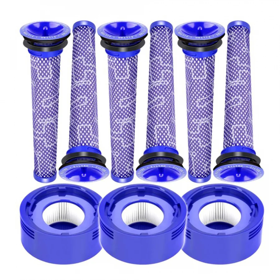 Sada HEPA filtrov a predfiltrov pre vysávače Dyson V7, V8, 9ks