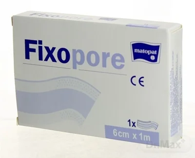 Fixopore 6cm x 1m, textilná náplasť s vankúšikom na strihanie 1x1 ks