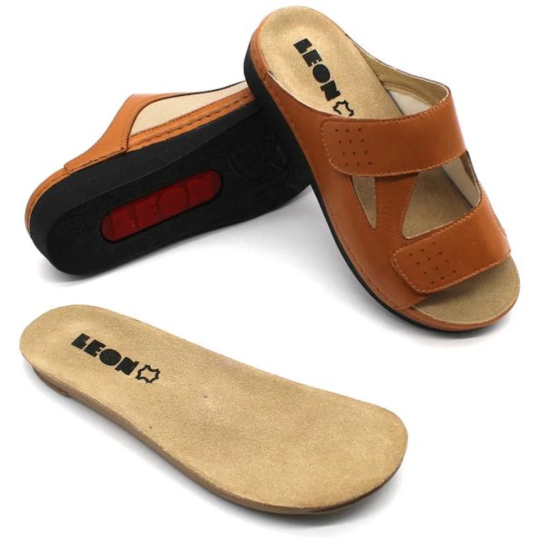Leon 5010 Dámska zdravotná obuv na Hallux Valgus 41 - 26,5cm, hnedá, 3,5 cm