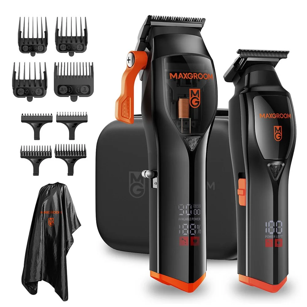MaxGroom WF-3908 strojček na vlasy a zastrihávač, čierny