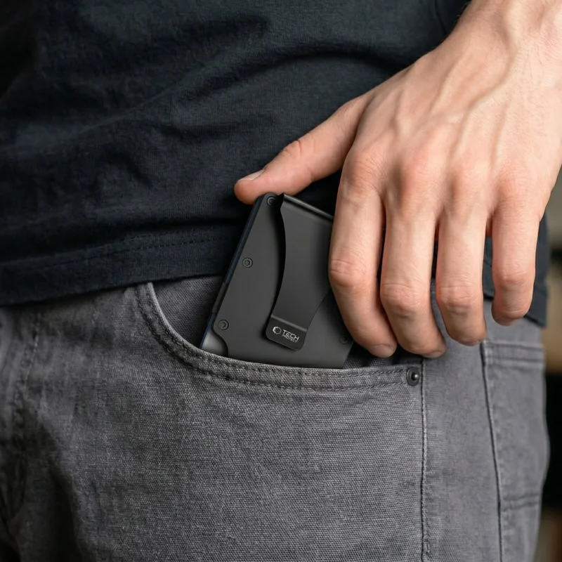 Tech-Protect Thord RFID obal na karty, čierny
