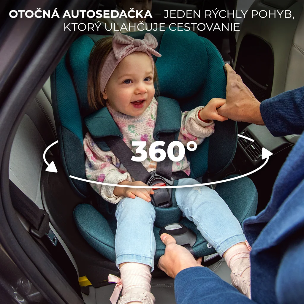 KINDERKRAFT SELECT Autosedačka i-Fix 40-150 cm Harbor blue 1×1 ks, autosedačka