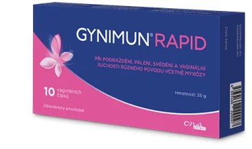 GYNIMUN RAPID 1×10 ks, vaginálne čapíky