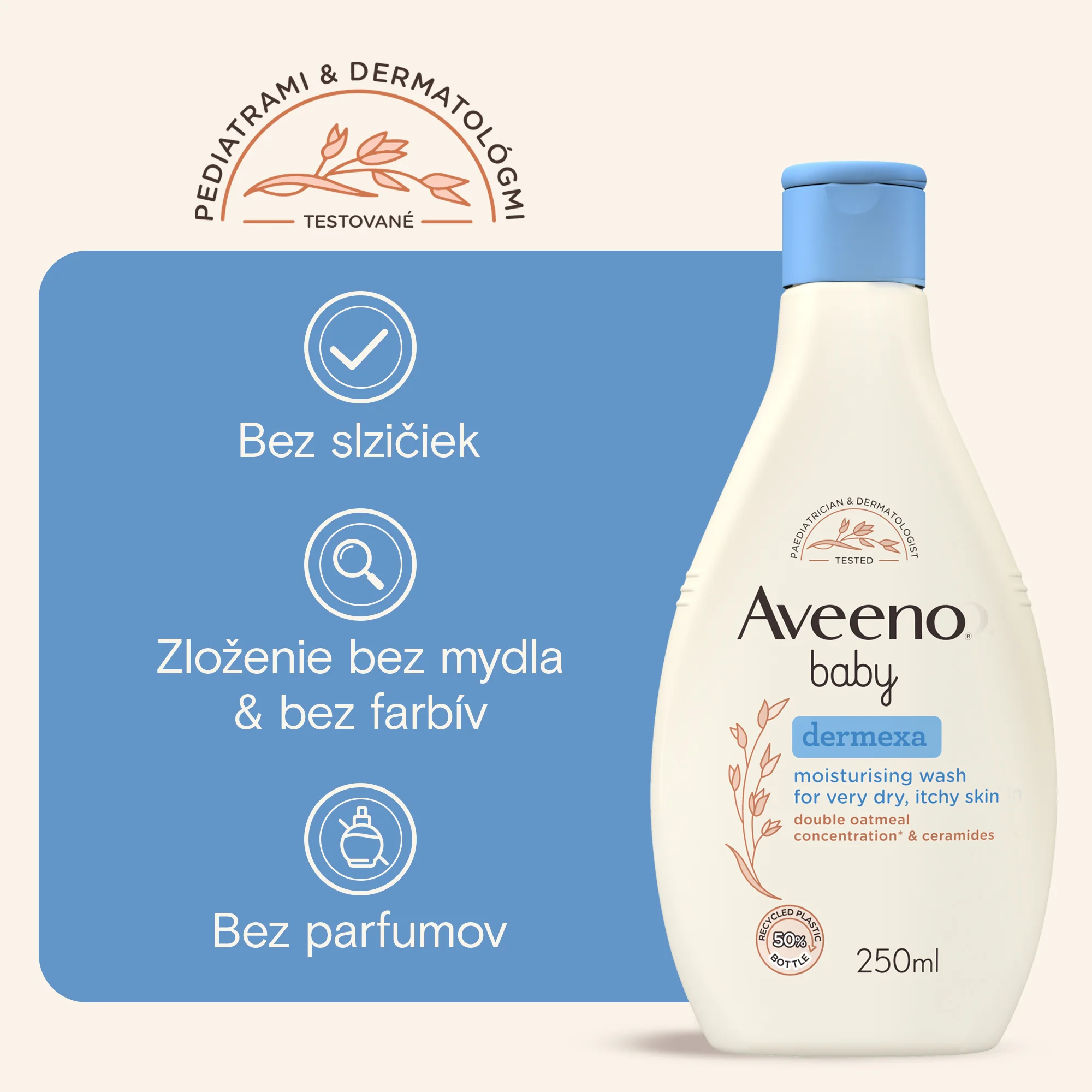 AVEENO® Baby Dermexa Hydratačný umývací gél 250 ml