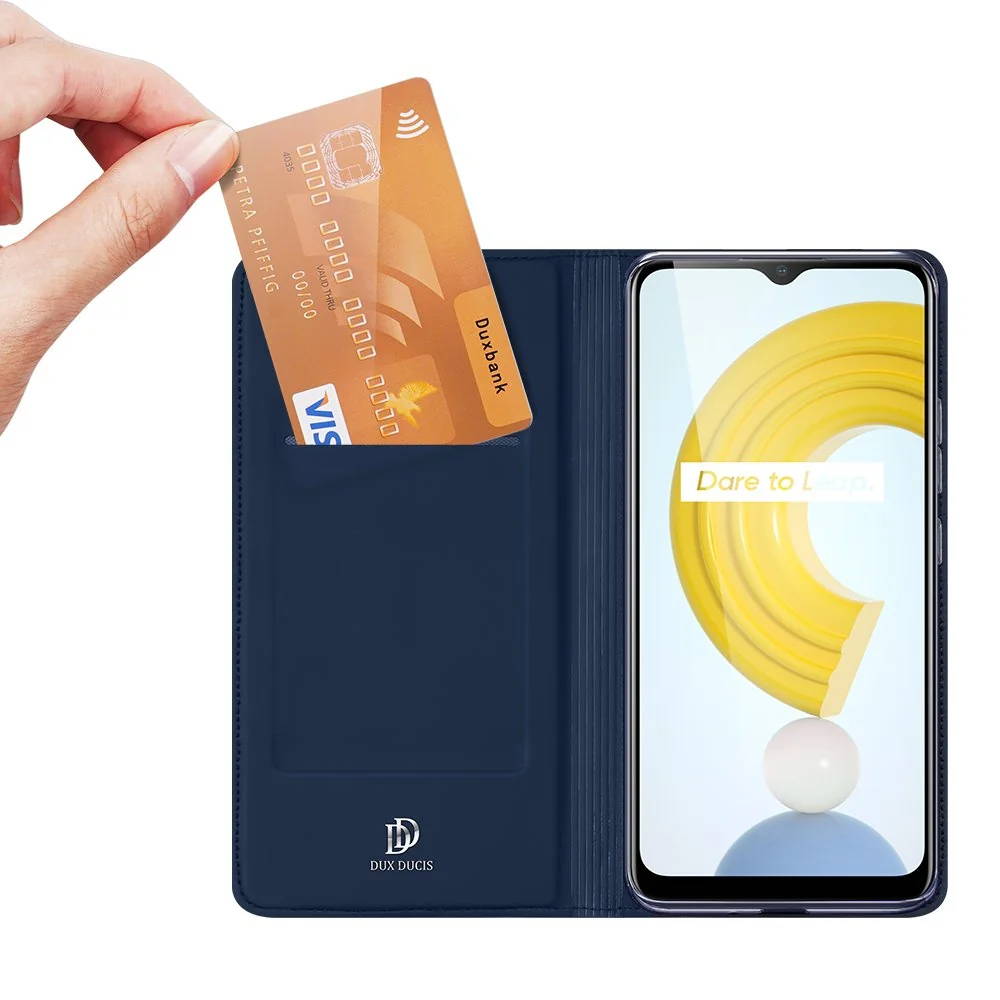 Dux Ducis Skin Pro knižkové kožené puzdro na Realme C21