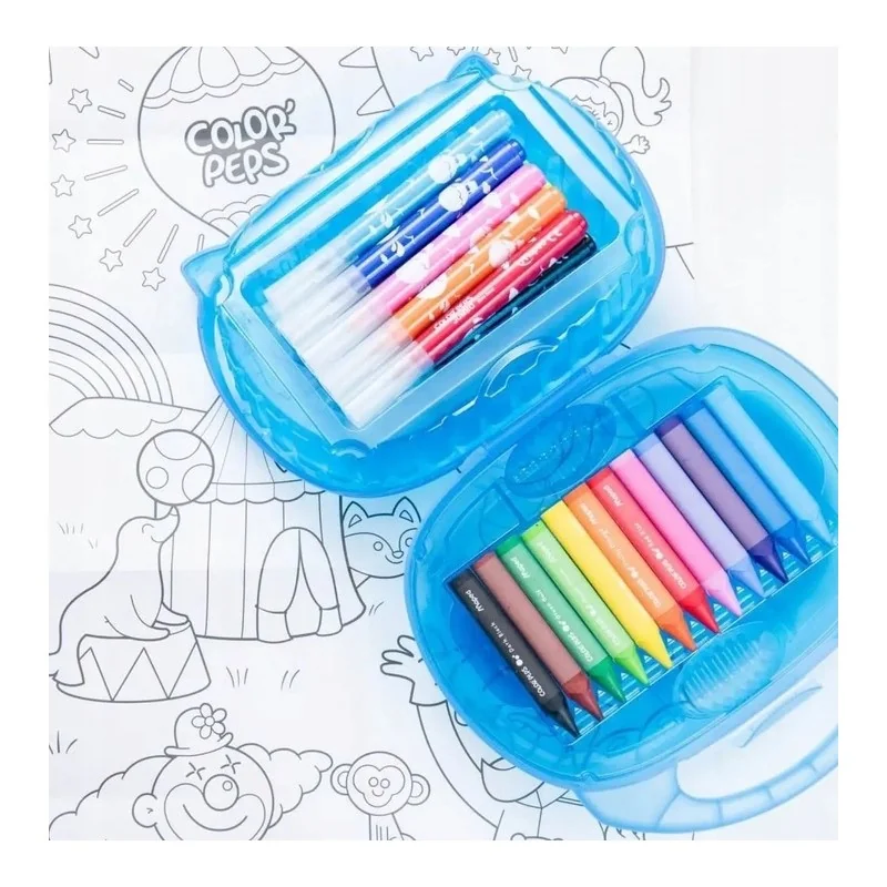 Výtvarná súprava pre malé deti kufrík s pastelkami Colorpeps Jumbo Maped