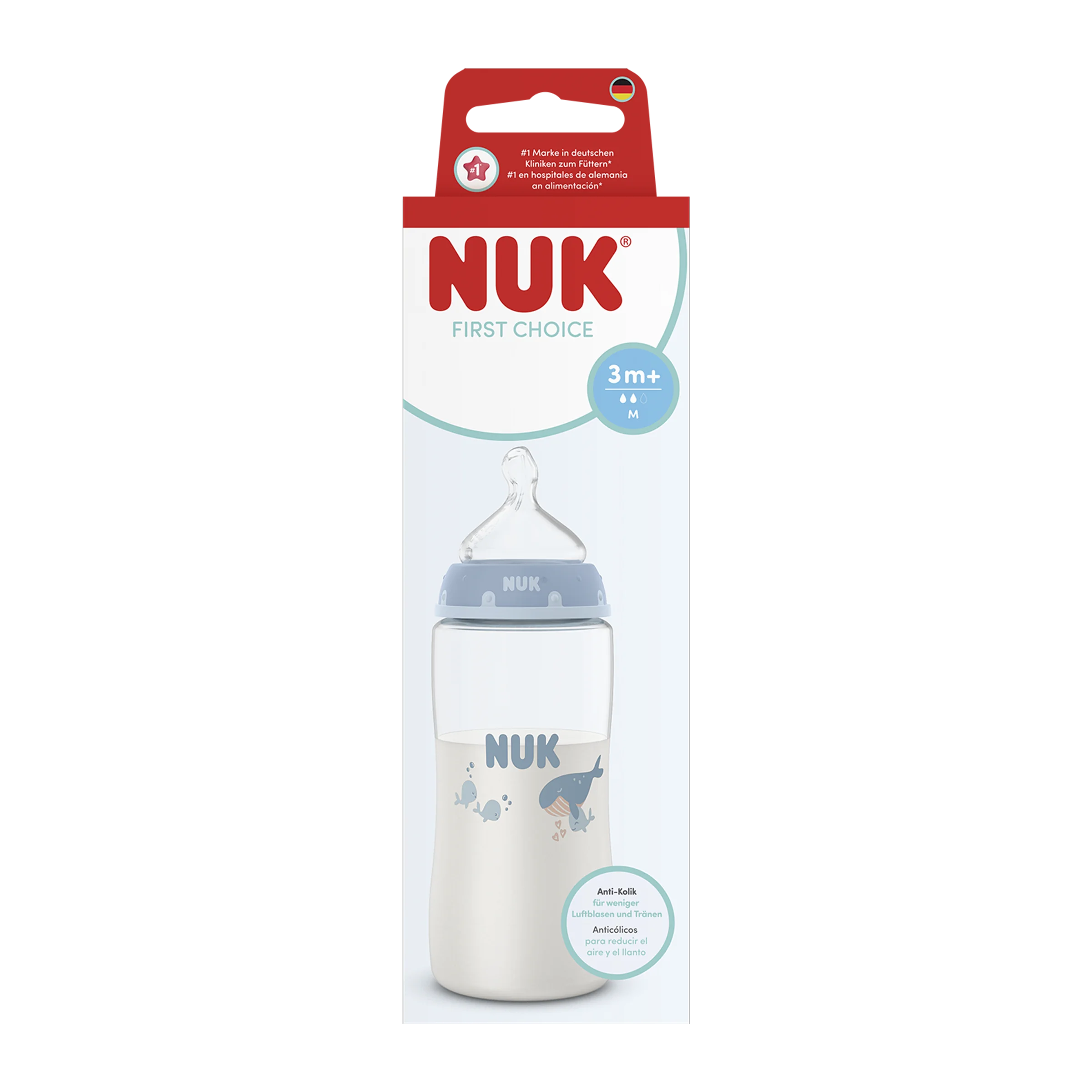 NUK flaša First Choice WHALE 300 ml 1 ks