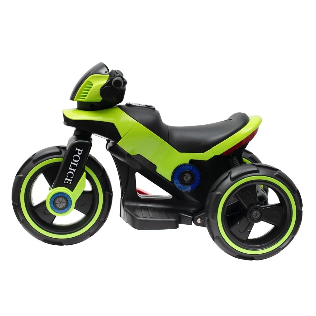 Detská elektrická motorka Baby Mix POLICE zelená , 20C38056