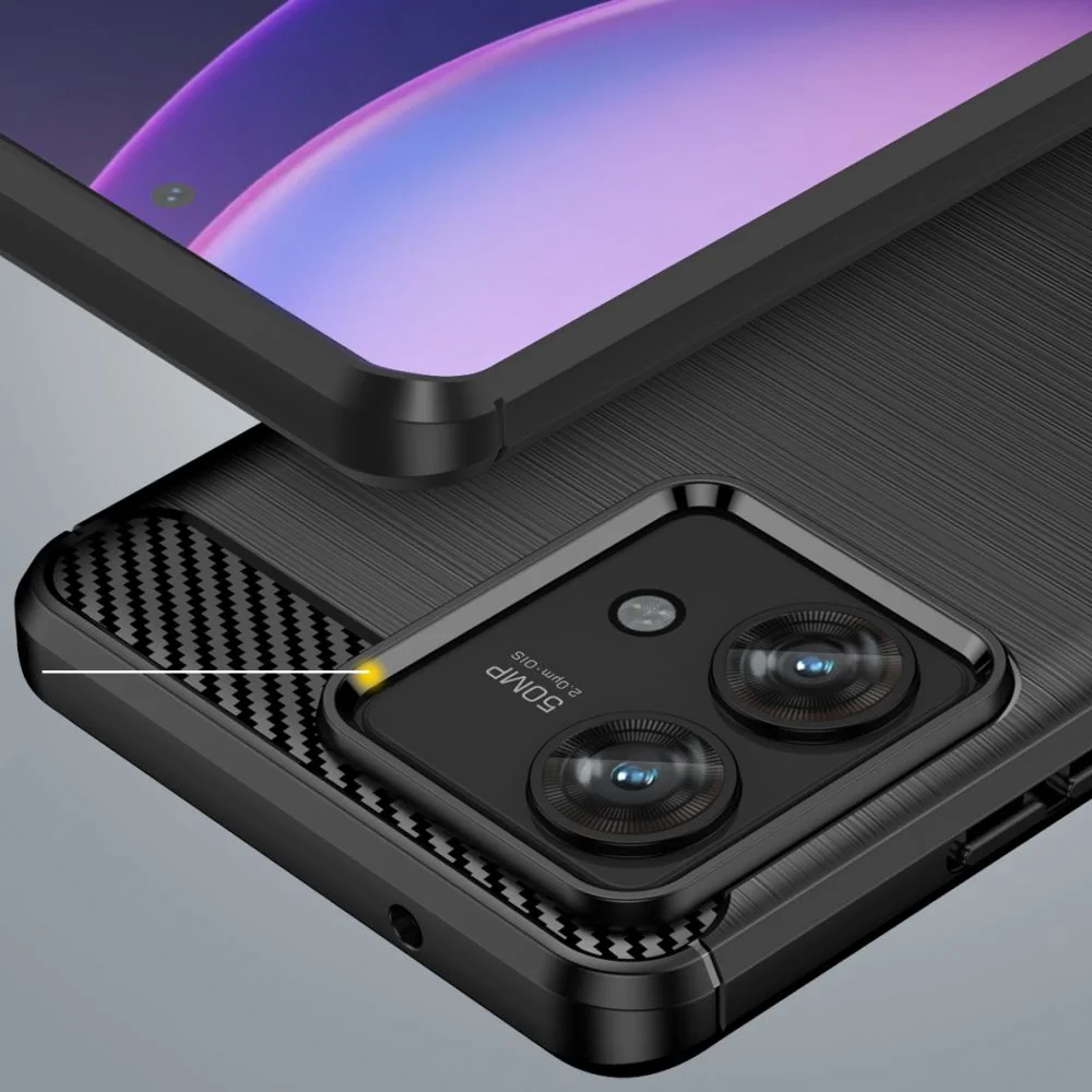 Tech-Protect Carbon kryt na Motorola Edge 40 Neo čierny