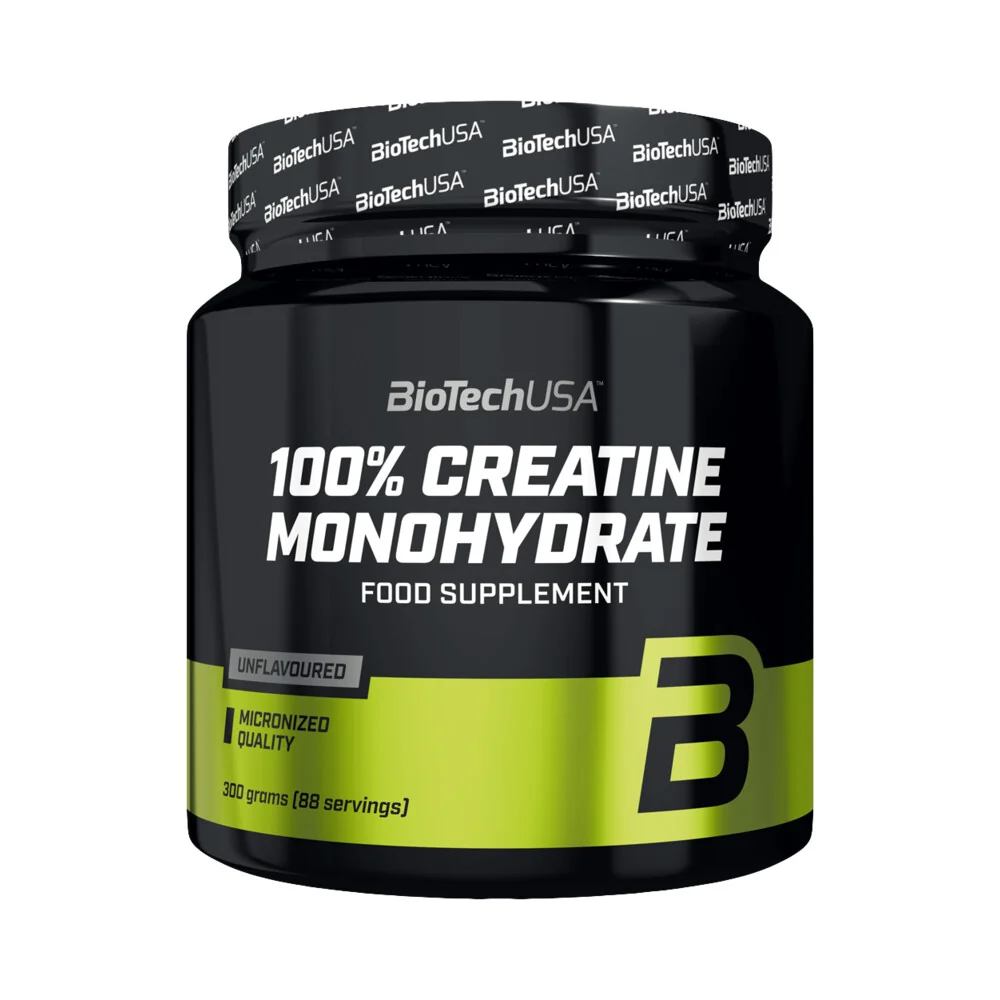 BioTech USA 100% Creatine Monohydrate 300 g broskyňový ľadový čaj