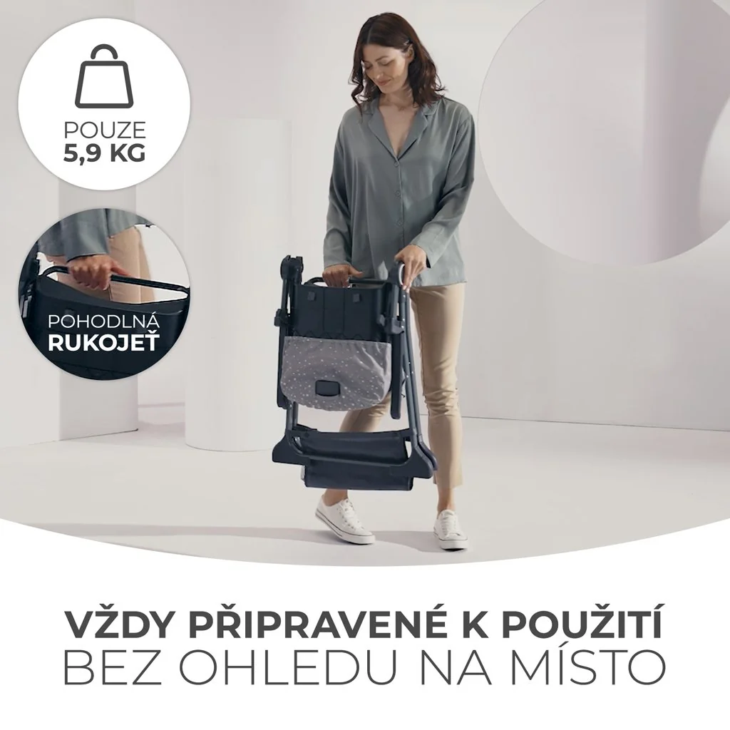 Stolička jedálenská Foldee Grey