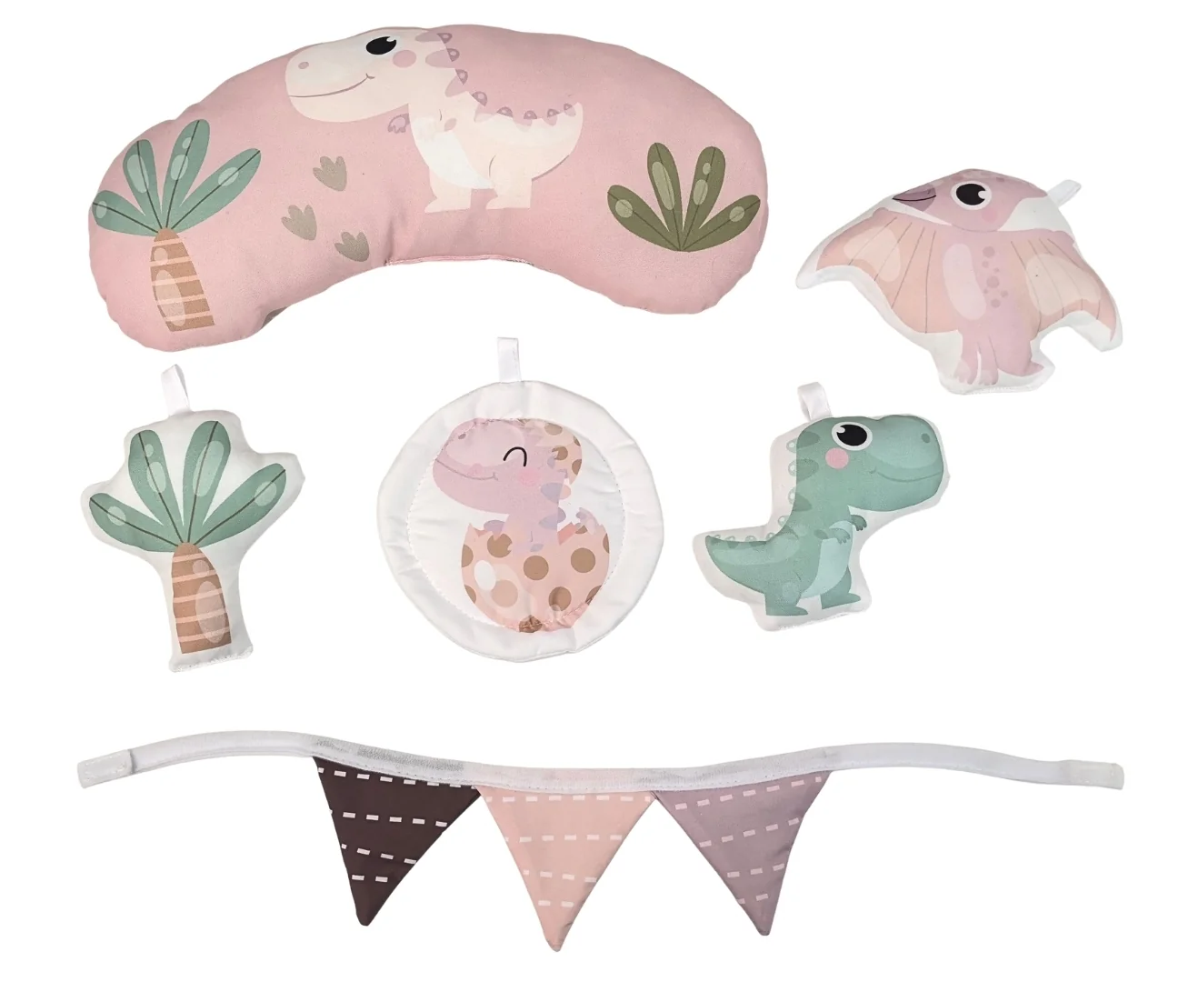 Hracia deka TinyMini Dino Pink s loptičkami – edukačná podložka pre bábätká