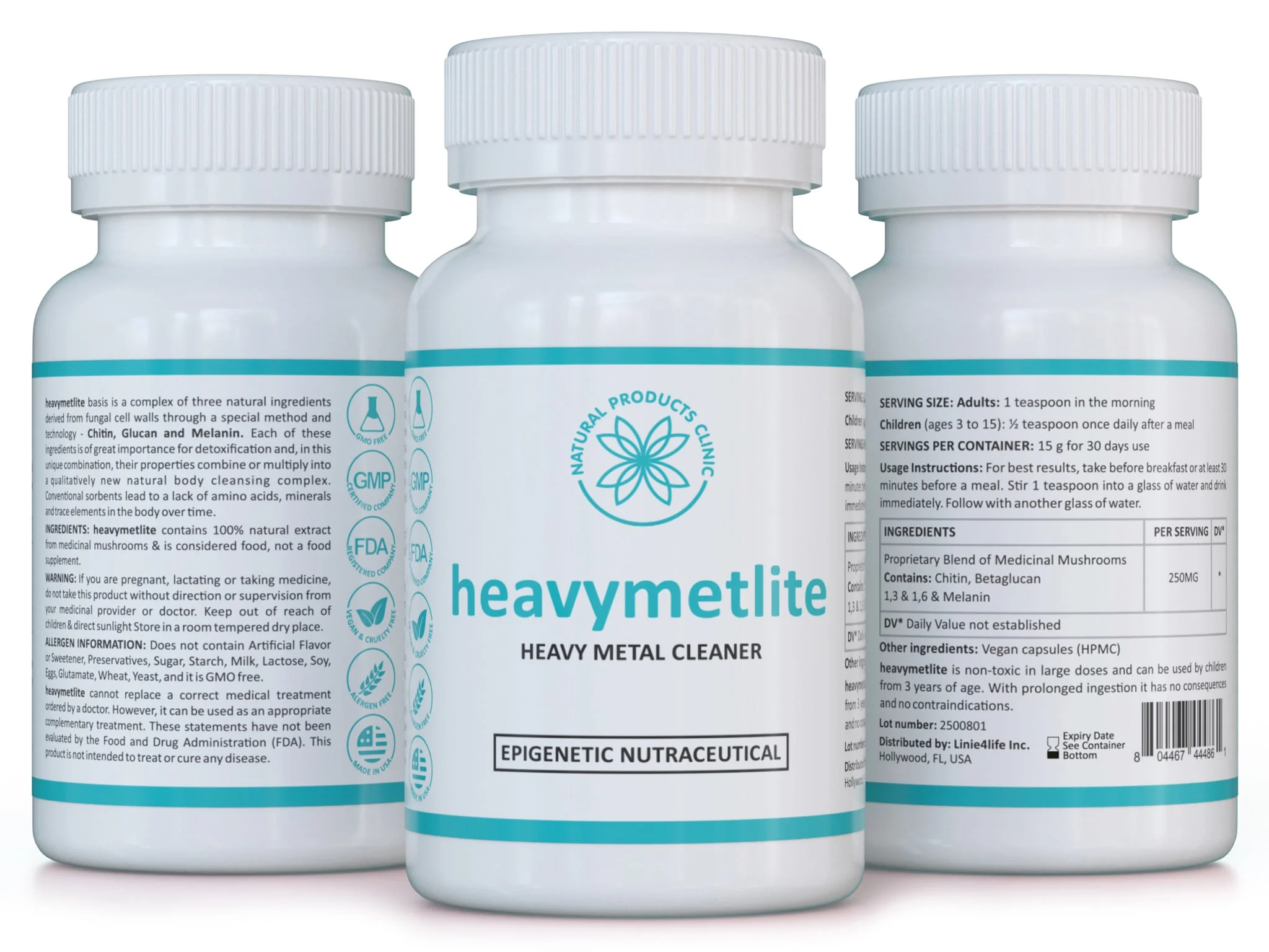 NPC Heavymetlite Podpora detoxikačných procesov 250 mg, beta-glukány