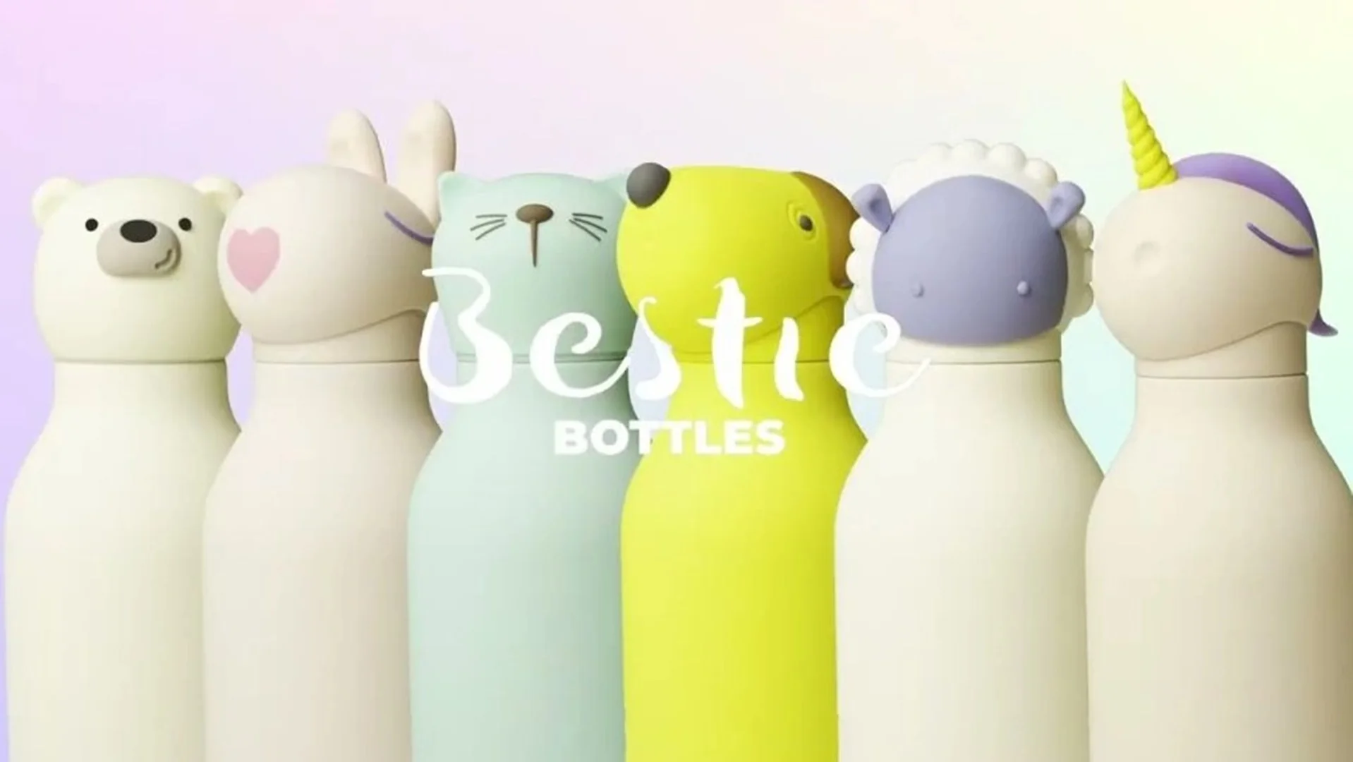 Bestie Bottles fľaša na pitie medvedík Detská termoska