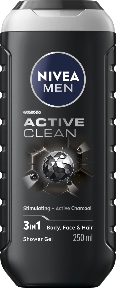 NIVEA MEN SPRCHOVÝ GÉL Active Clean 1×250 ml, sprchový gél
