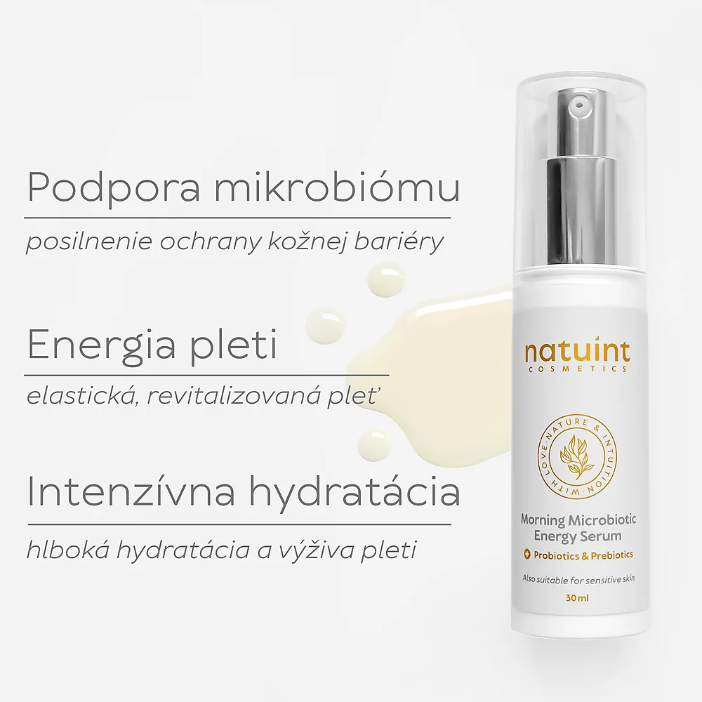 Natuint cosmetics - Denné mikrobiotické sérum  Energizujúce Morning Microbiotic Energy Serum