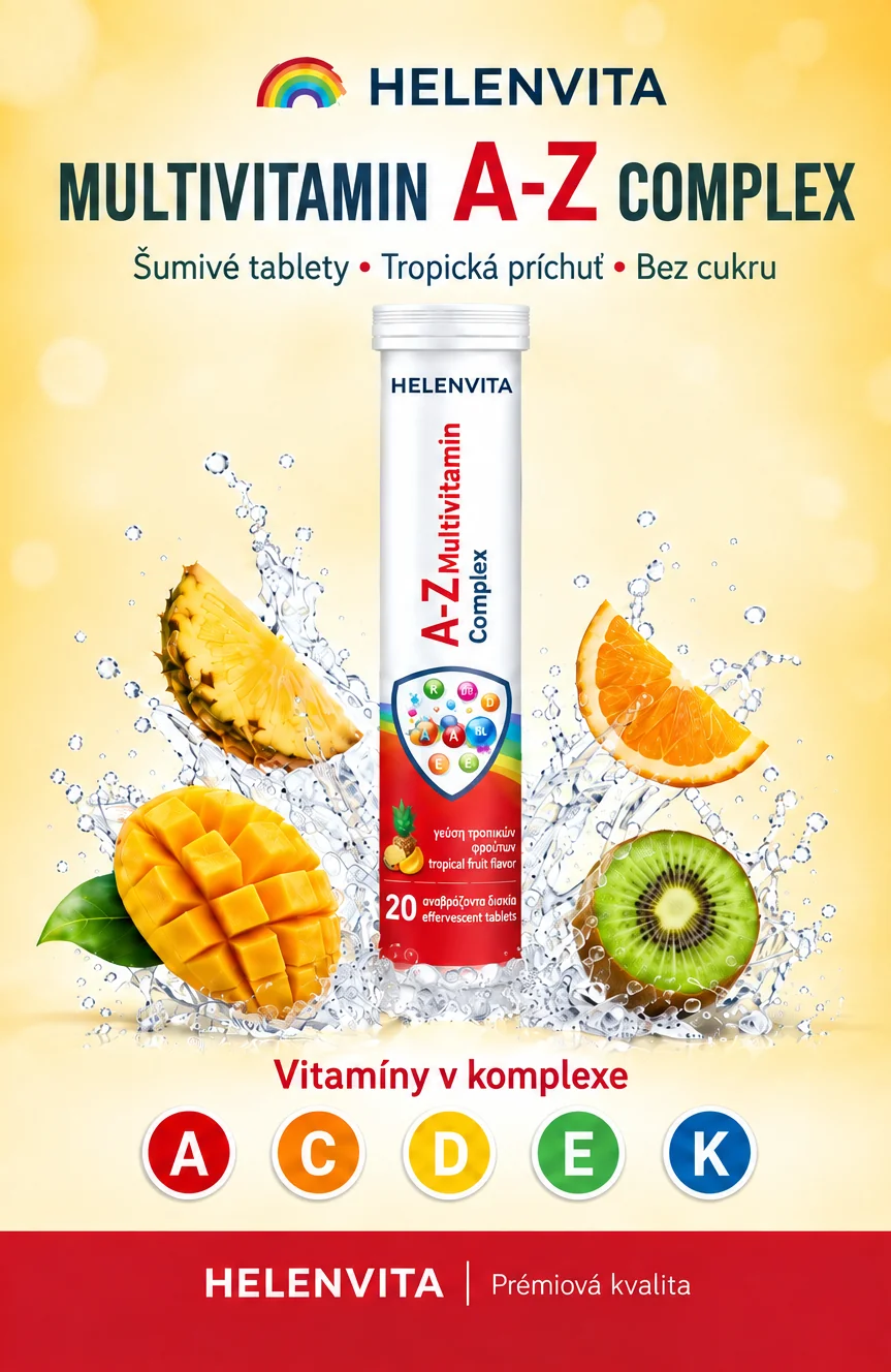 Helenvita A-Z Multivitamin Complex 20 šumivých tabliet tropické ovocie