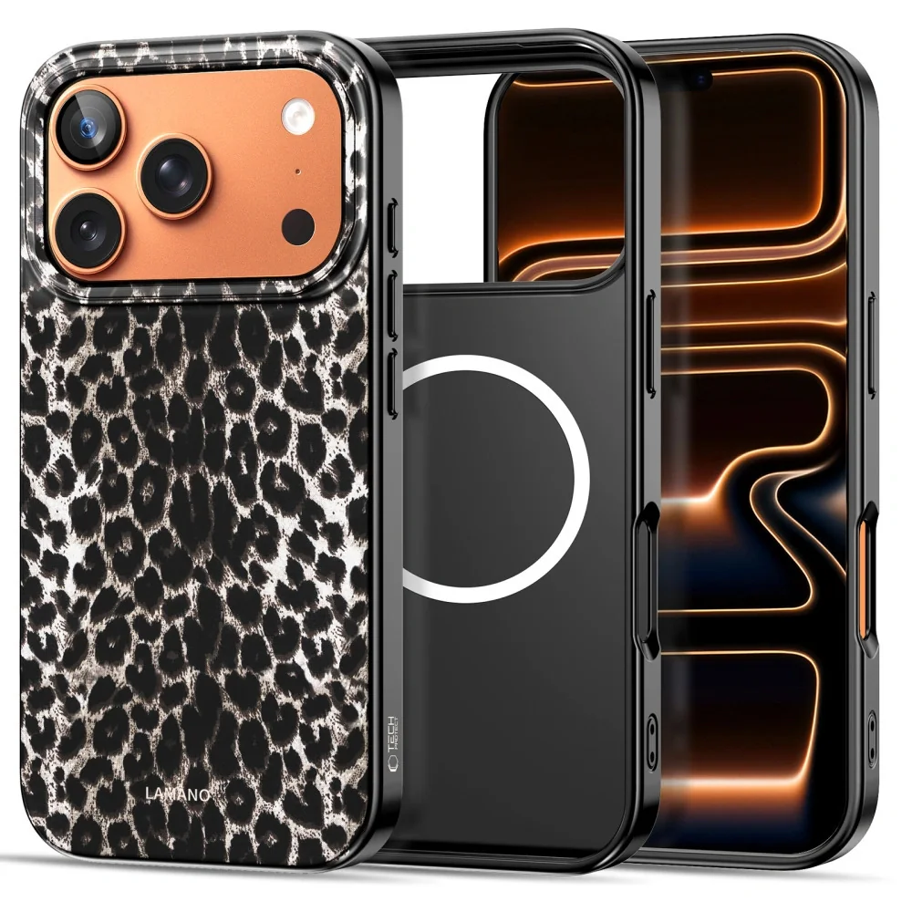 Tech-Protect Lamano MagSafe kryt na iPhone 17 Pro Max, leopard