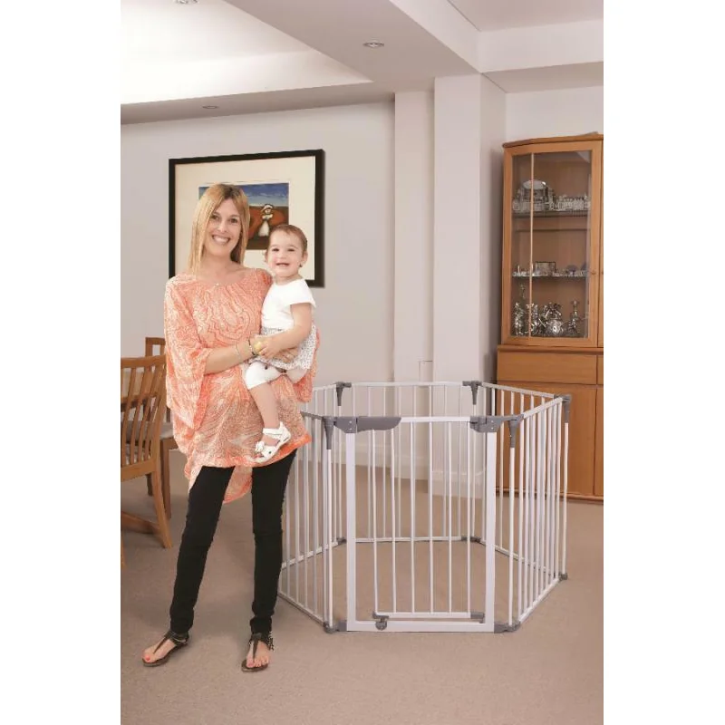 Dreambaby Royale Converta Bezpečnostná zábrana 3v1 výška 74cm, biela