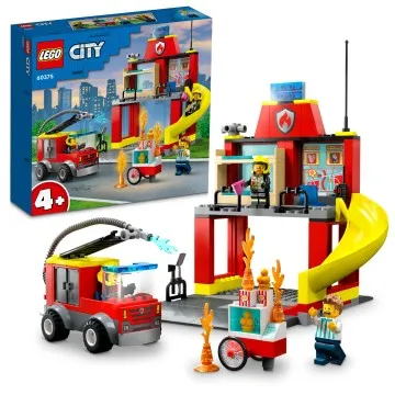 LEGO® City 60375 Hasičská stanica a hasičské auto 1×1 ks, lego stavebnica