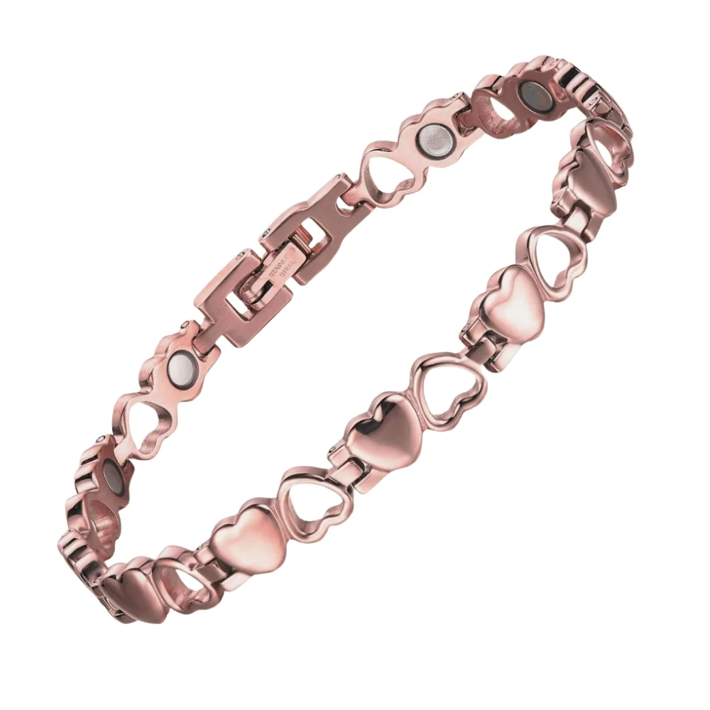 Luxusný magnetický náramok z medi – 0,6 cm, 1ks