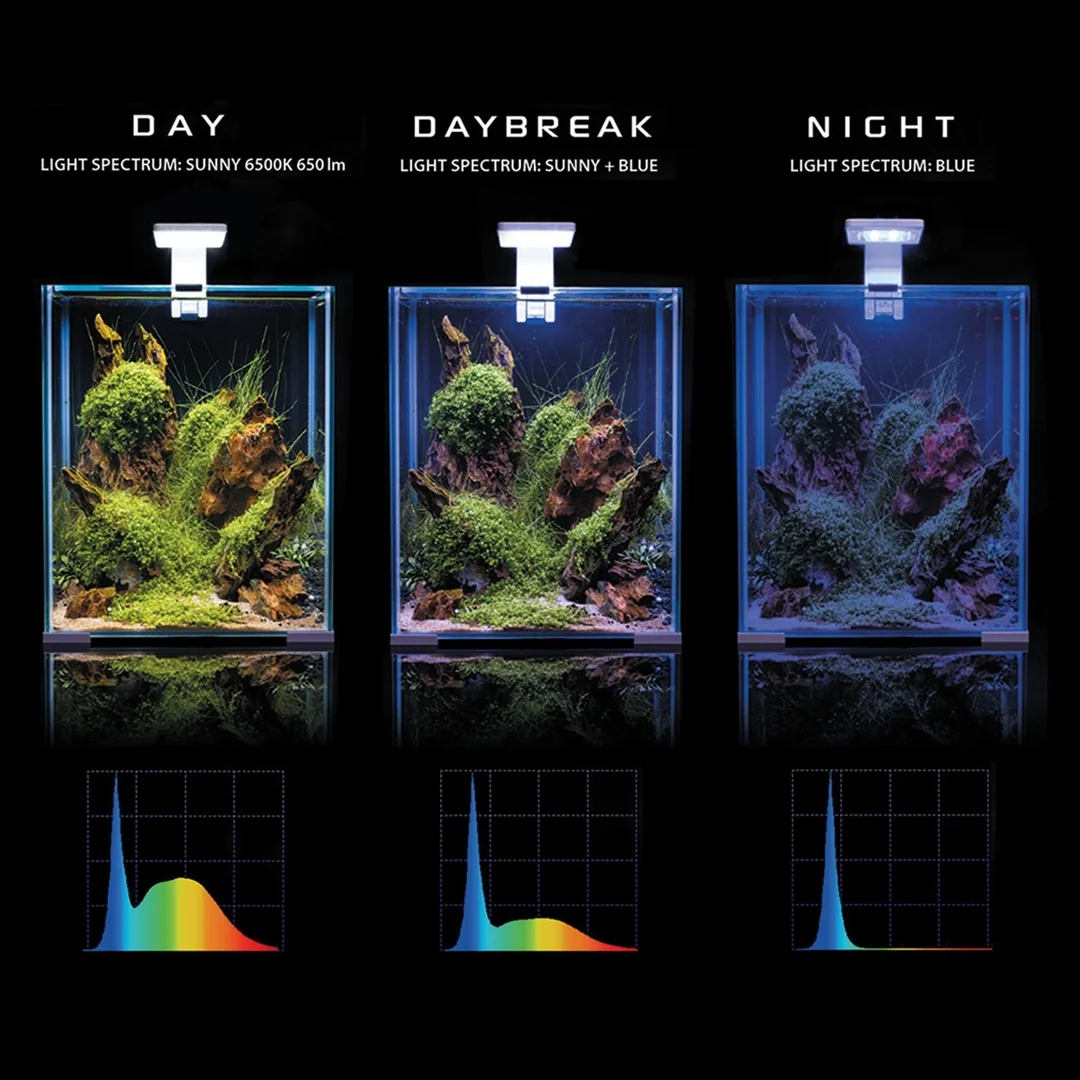 Akvarijný set Aquael SHRIMP SMART Day & Night biely 20x20x25cm 10l