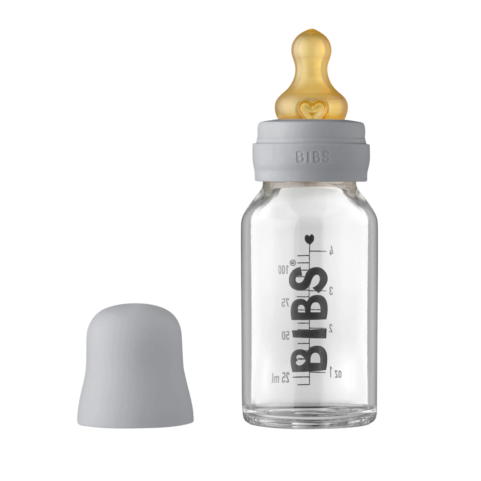 BIBS Baby Bottle sklenená fľaša 110ml - Cloud