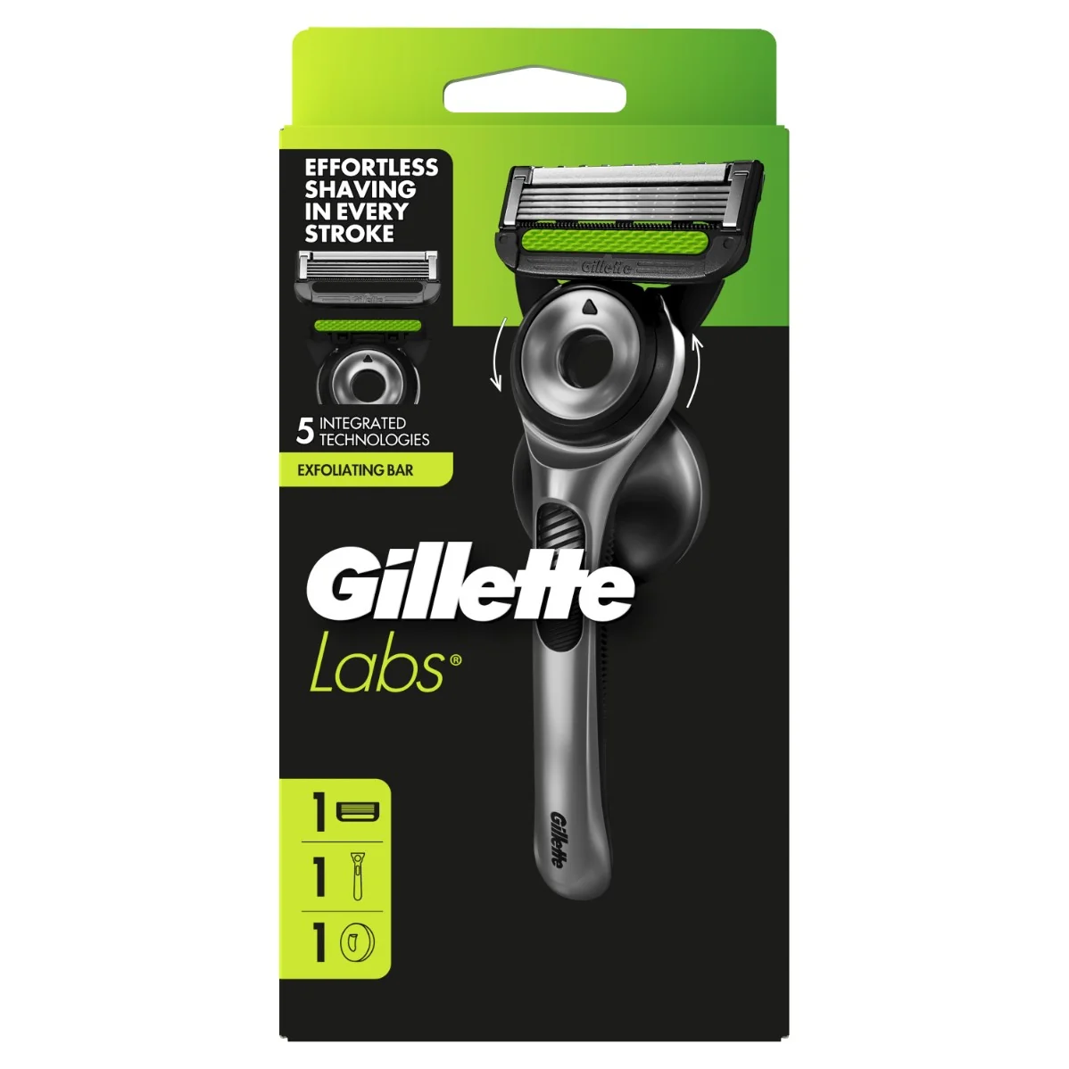 Gillette Labs holiaci strojček + 1 holiaca hlavica, 1 nástenný držiak 1 set