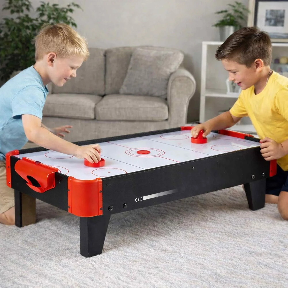MG Air Hockey V1 stolný hokej pre deti, čierny / červený