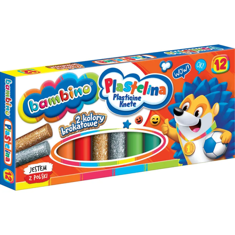 Bambino plastelína, 12 farieb