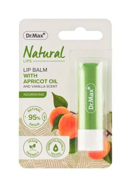 Dr. Max Natural Lip Balm Nourishing 1×1 ks, balzam na pery s marhuľovým olejom
