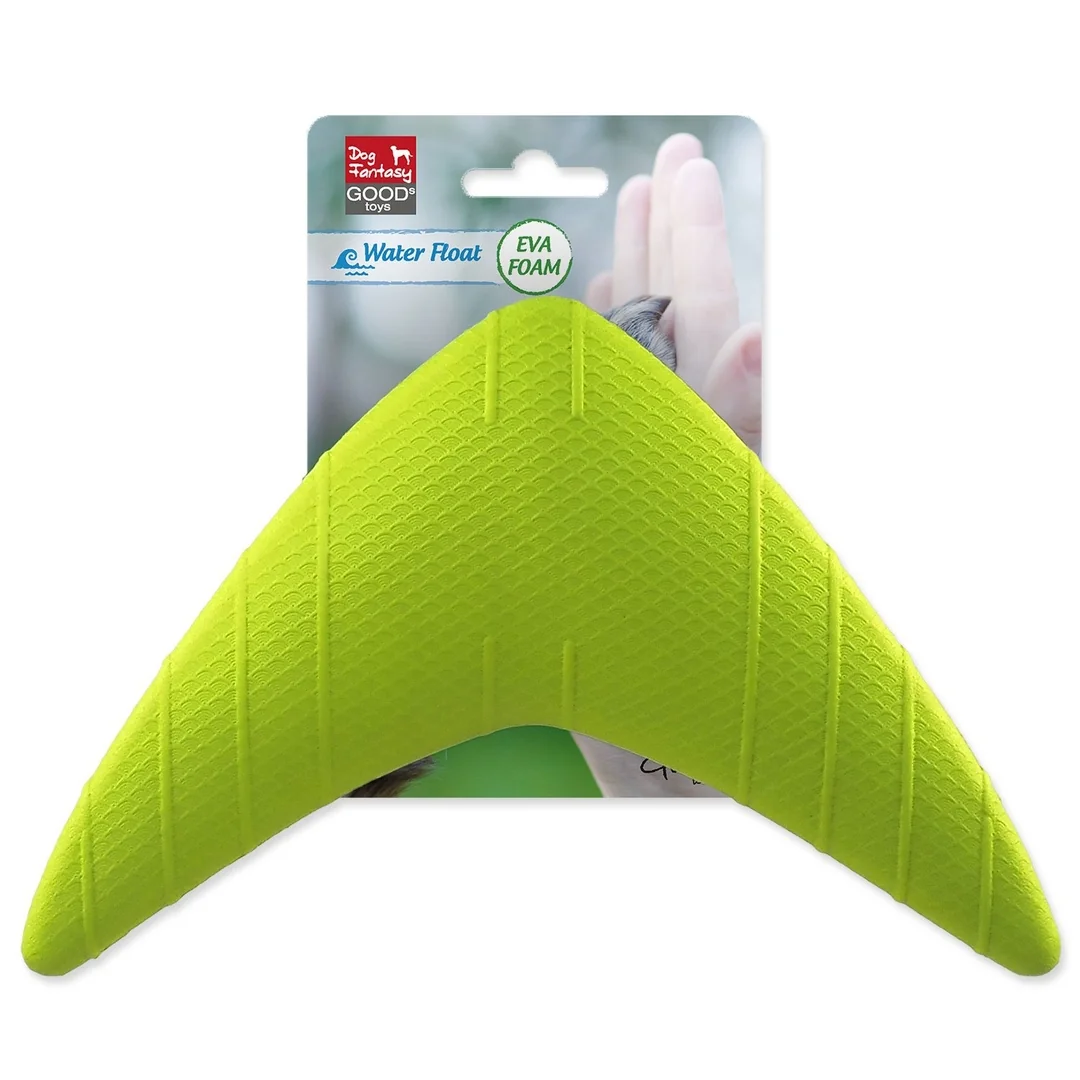 Hračka Dog Fantasy EVA Foam bumerang plastová a plávajúca zelená 23cm