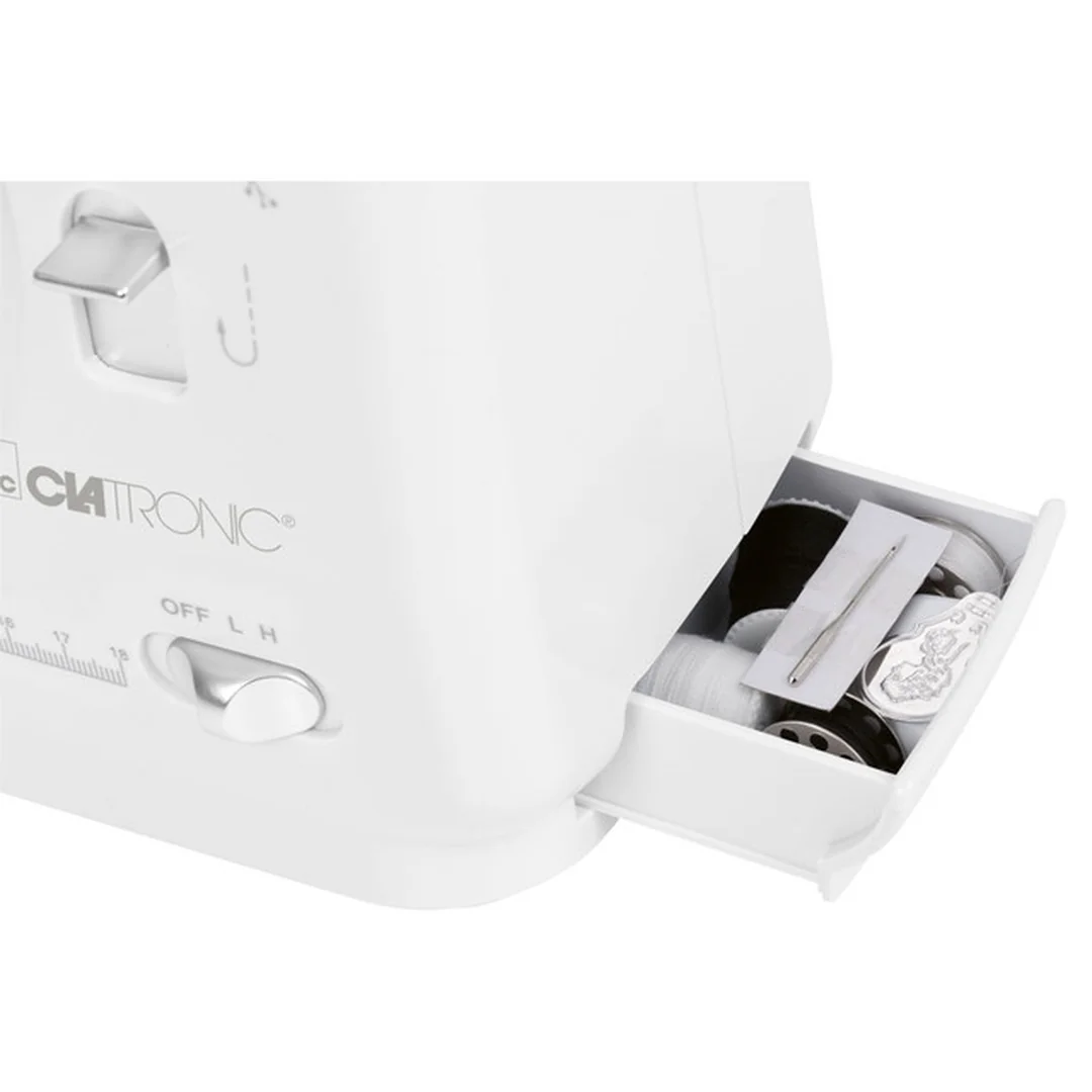 Clatronic NM 3795 šijací stroj, 12 stehov, LED, sieť/batérie