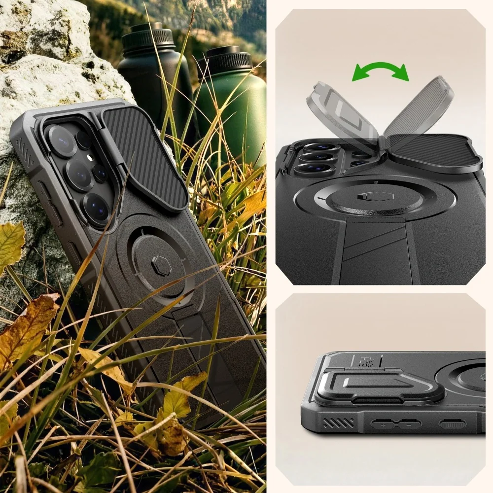 Tech-Protect Kevlar MagSafe kryt na Samsung Galaxy S26 Ultra, čierny