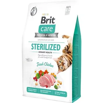 Brit Care Cat Grain-Free Sterilized Urinary Health 1×2 kg, granule pre mačky