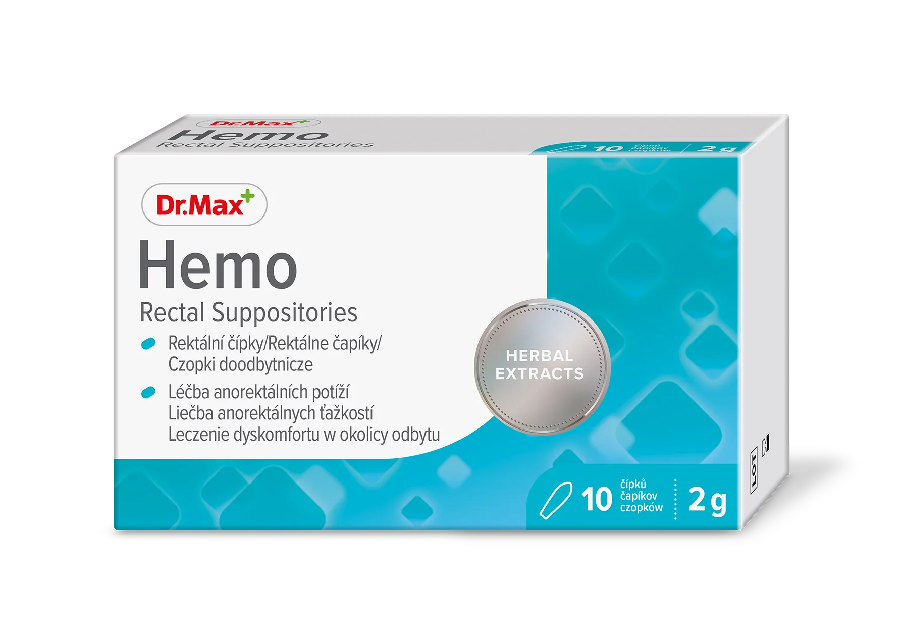 Dr. Max Hemo Rectal Suppositories 1×10 ks