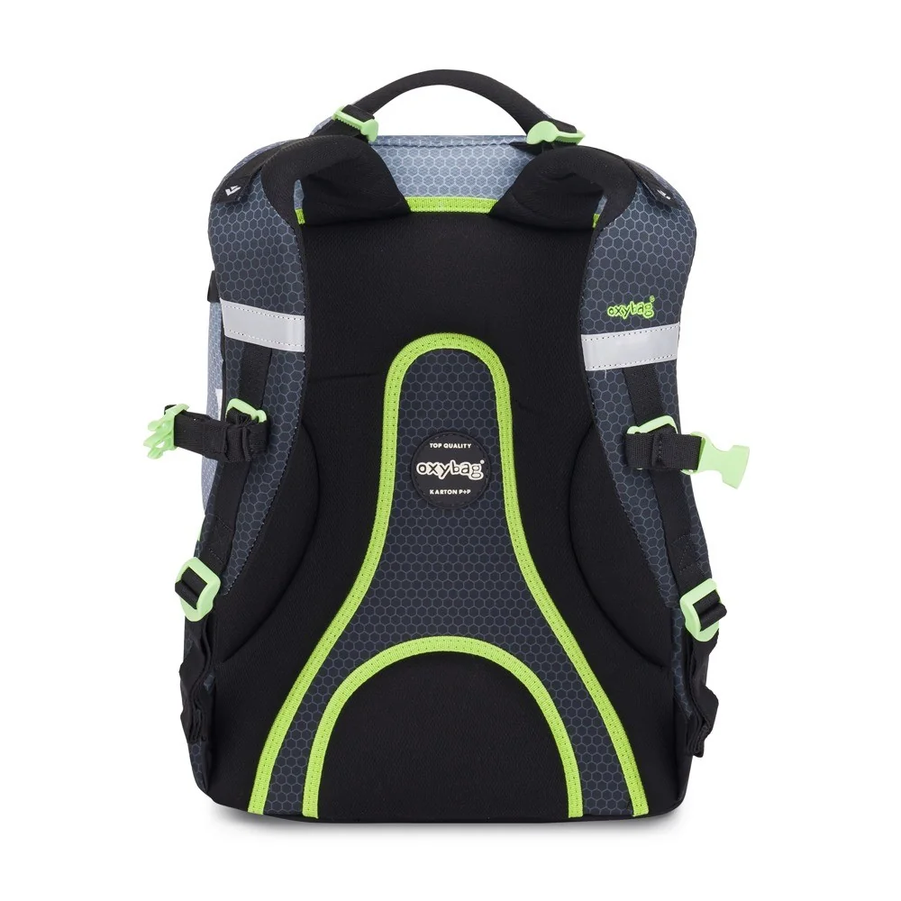 Školský batoh OXY OMBRE Grey Sivý, ergonomický