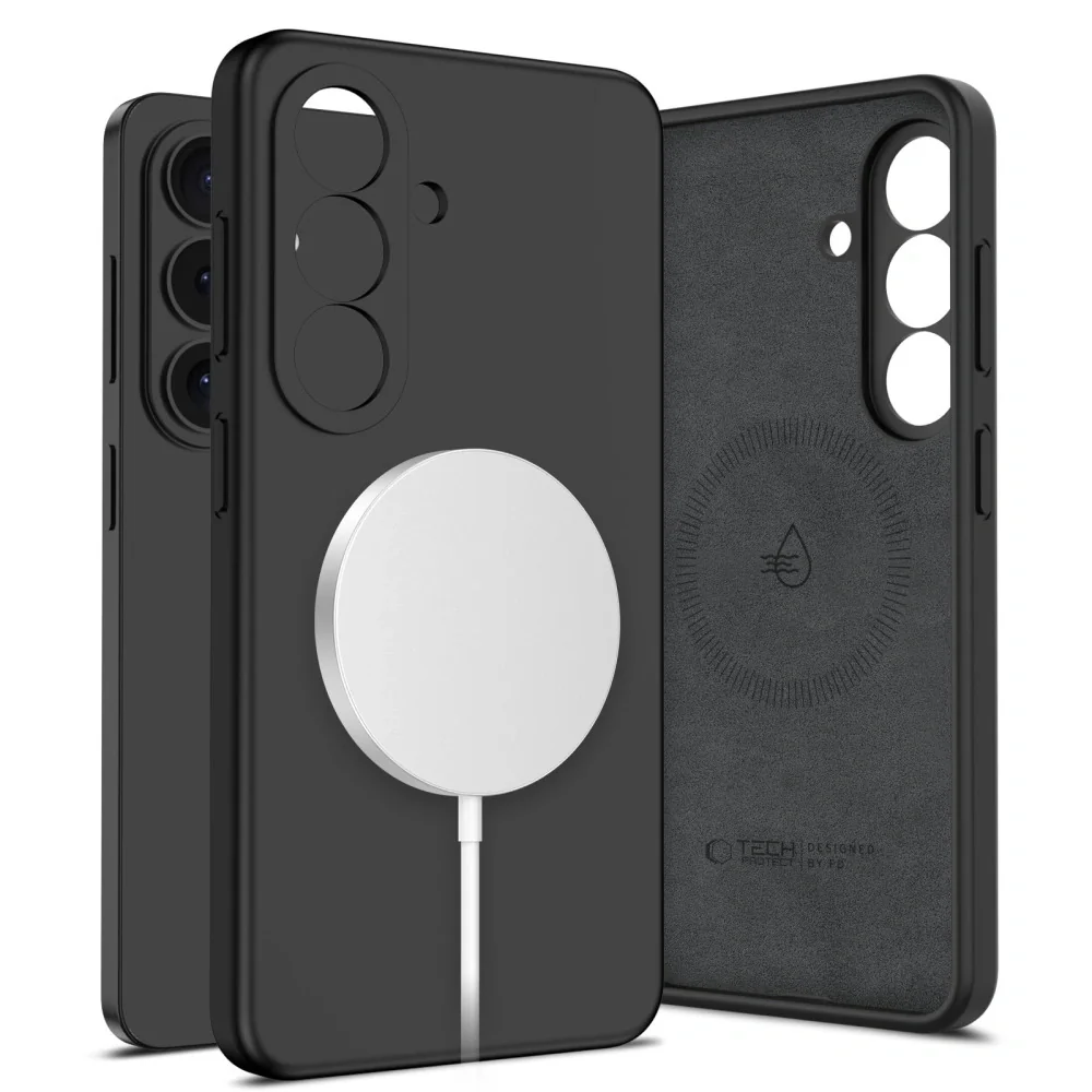 Tech-Protect Silicone MagSafe kryt na Samsung Galaxy S26, čierny