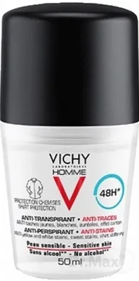 VICHY HOMME Antiperspirant pre mužov proti škvrnám 50 ml