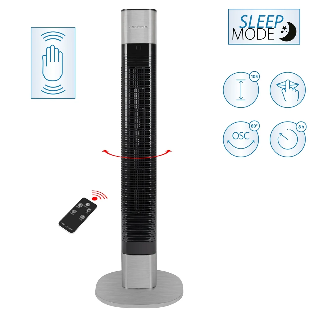 ProfiCare TVL 3068 vežový ventilátor 105 cm s diaľkovým ovládaním