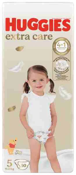 HUGGIES plienky Extra Care 5 50 ks 1×50 ks, detské plienky
