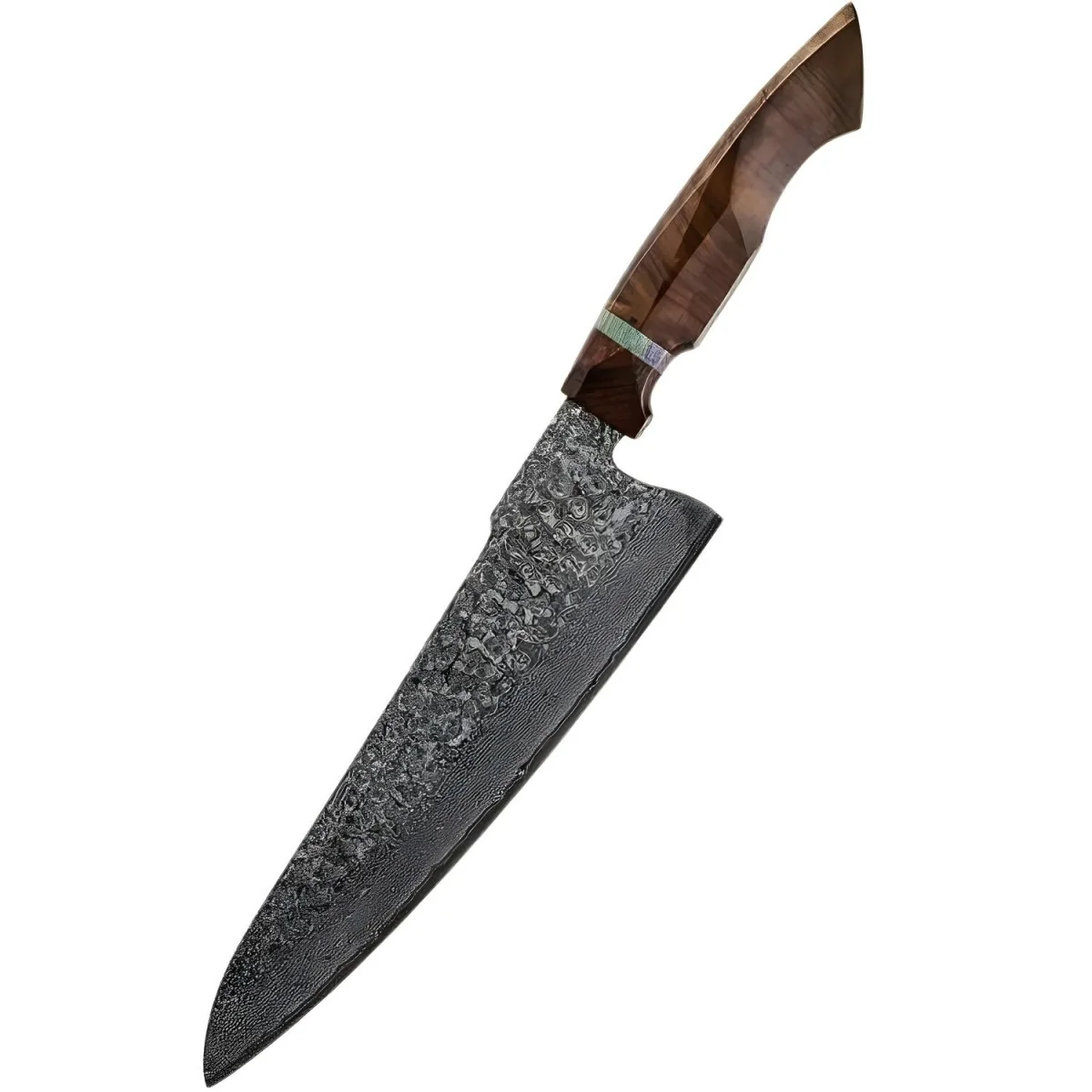 Damaškový kuchynský nôž Yunari 21,5 cm, damašková oceľ