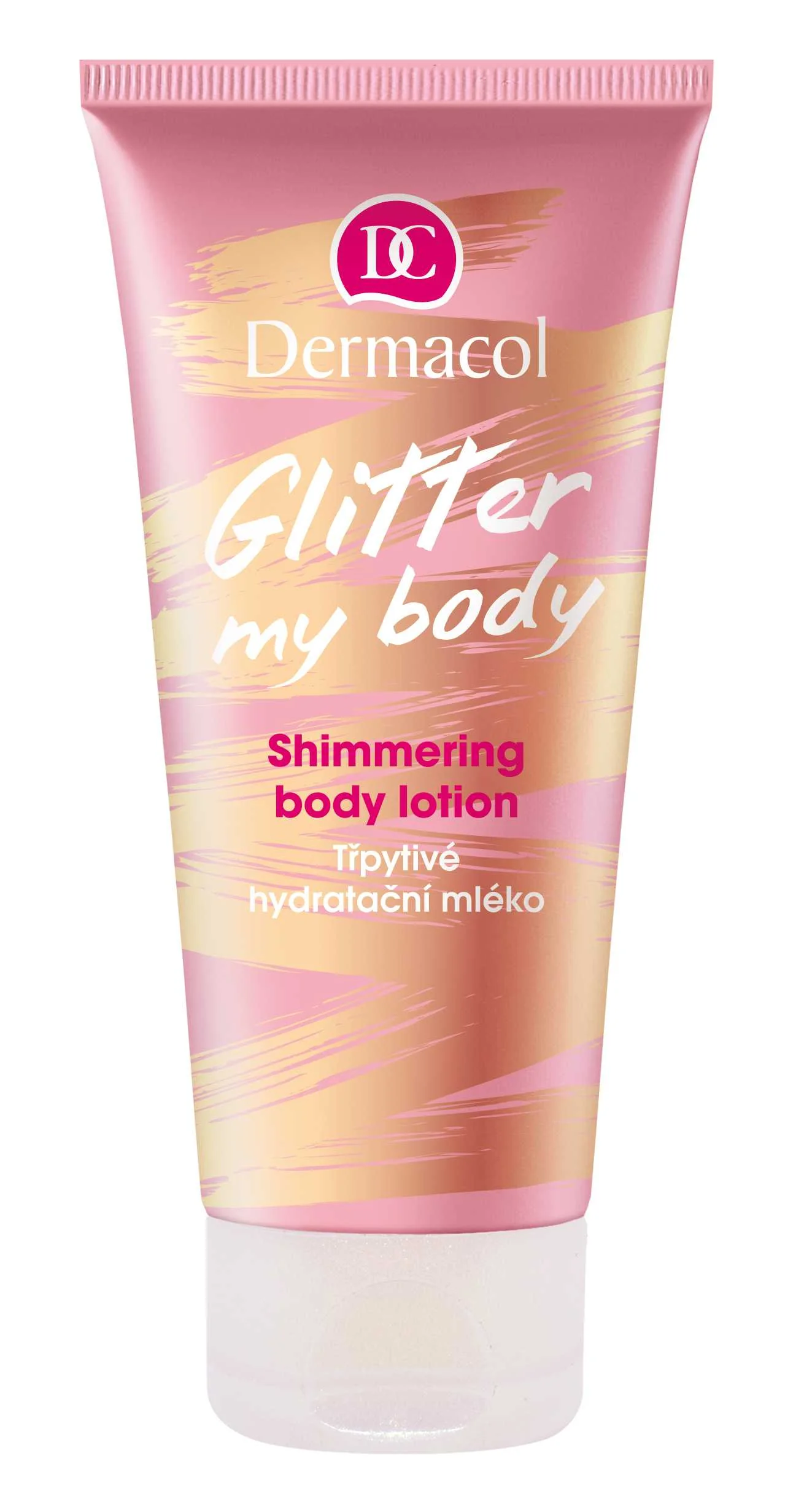 Dermacol Glitter my body Trblietavé hydratačné mlieko 1×200 ml, telové mlieko
