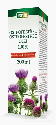 VIRDE OSTROPESTREC 100% OLEJ 1×200 ml, výživový doplnok
