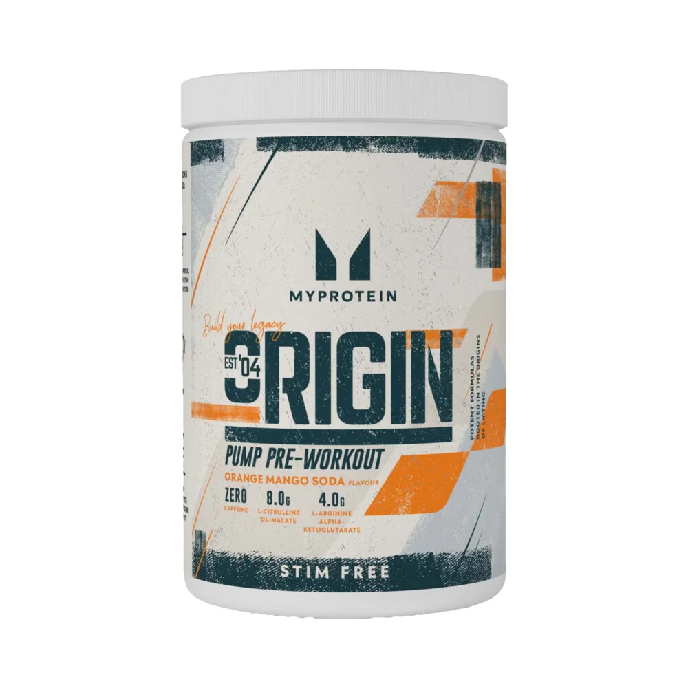 MyProtein Origin Pre-Workout Stim Free 600-750 g pomaranč-mango