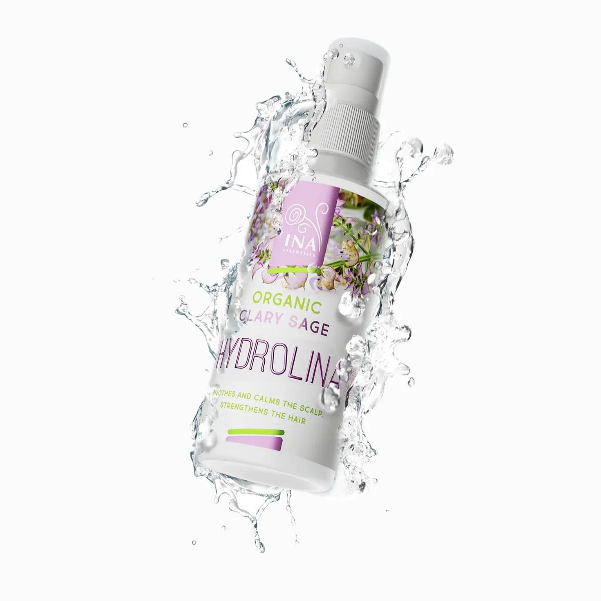 HYDROLINA - organická voda zo šalvie na lupiny a svrbenie pokožky hlavy - 150 ml - INA Essentials
