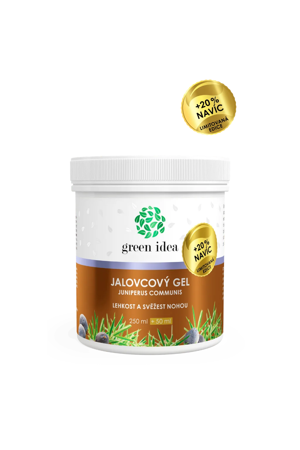 Masážny gél borievka – limitovaná edícia +20 % NAVYŠE 300 ml – Green idea