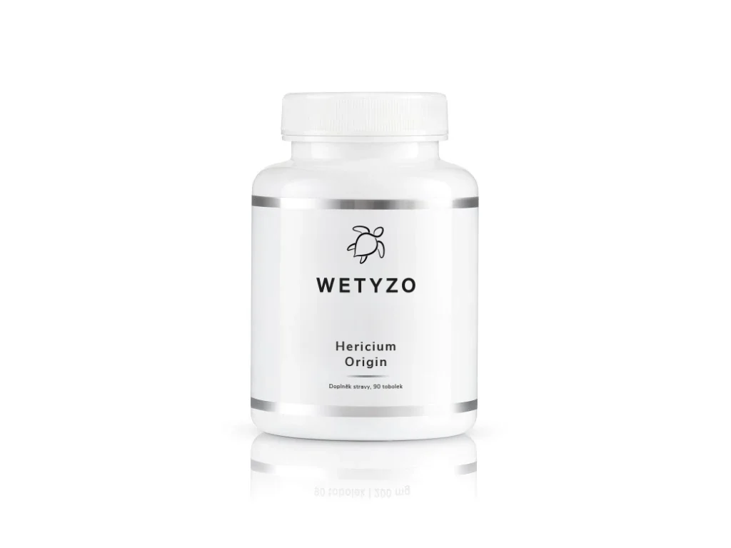 WETYZO Hericium Origin 500 mg 90 cpc Laboratórne testované na obsah účinných látok