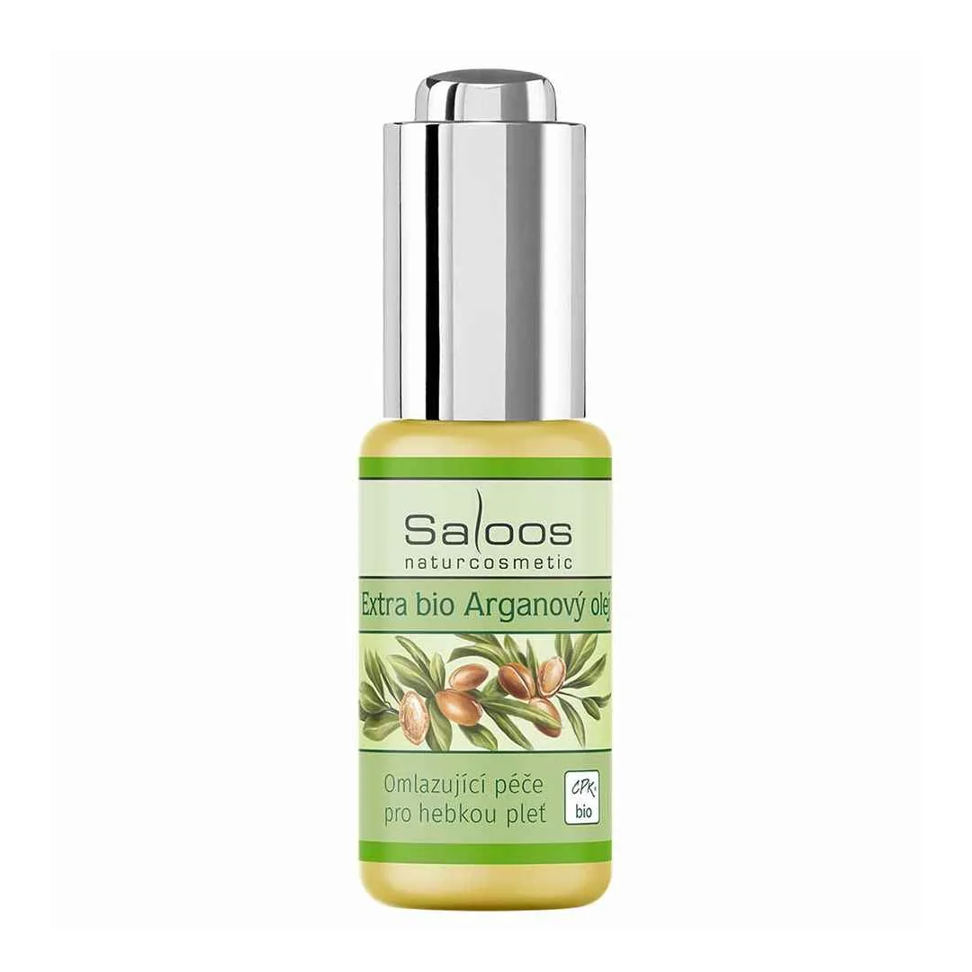 Saloos Rastlinný olej ARGÁNOVÝ BIO 1×20 ml, olej na vrásky