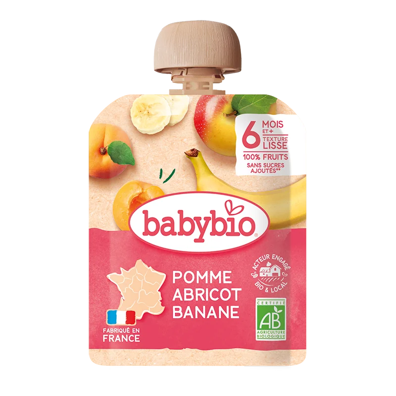 BABYBIO kapsička jablko marhuľa banán 90 g